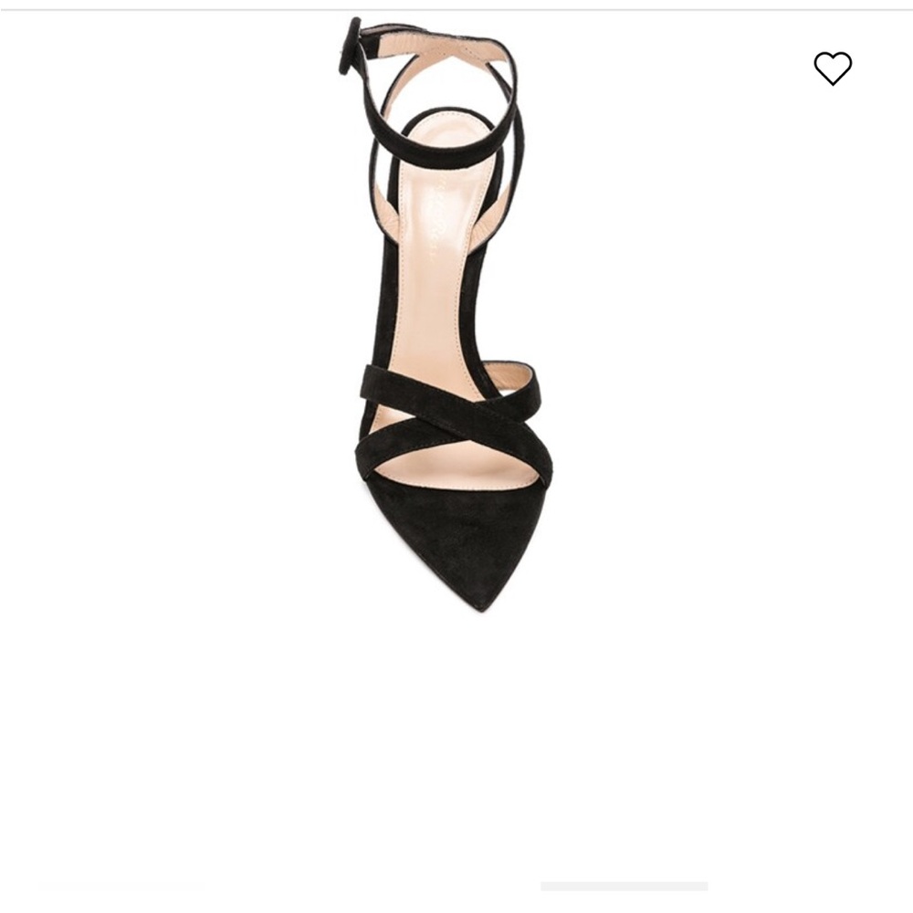 Gianvito Rossi Alixia black suede heels sandals 36